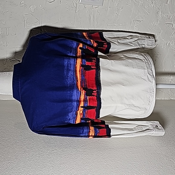 VTG Wrangler Blouse Top Shirt Button Down Longsleeve Horse Sunset Western L - Picture 8 of 16